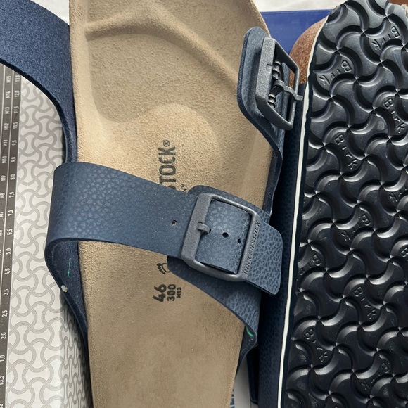 Birkenstock Other - Birkenstock Men's Blue Textured Sandals